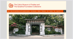 Desktop Screenshot of calicomuseum.org